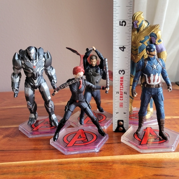 SET OF 5 MARVEL AVENGERS FIGURINES ENDGAME EXCLUSIVE PVC FIGURES - Picture 11 of 11